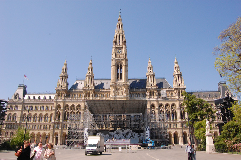 Wiener Rathaus, el ayuntamiento de Viena